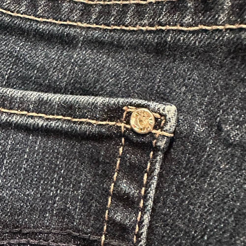 White House Black Market Noir Indigo Slim Cropped Cotton Blend Jeans Women’s 12 - Picture 9 of 12